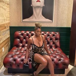 Date night mini animal print dress